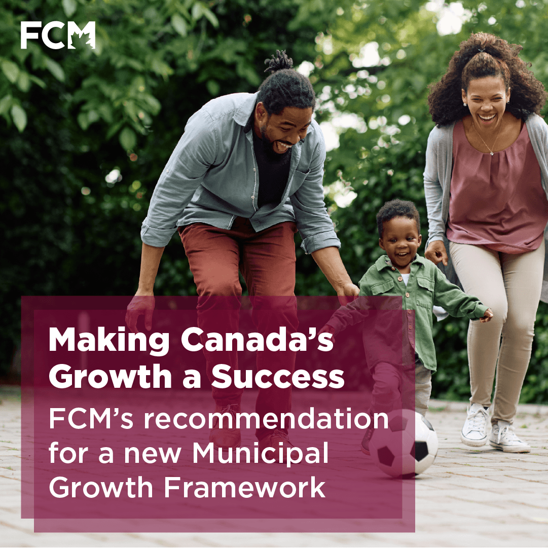 The time for bold, visionary and impactful ideas has come.

Our new paper “Making Canada’s Growth a Success” lays out the case for a conversation with the federal government, the provinces and territories to negotiate a new Municipal Growth Framework.

Read more ➡️