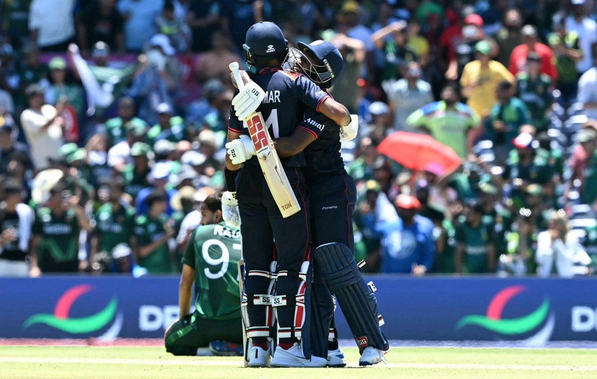 mufaddal_vohra's tweet photo. HISTORY HAS BEEN WRITTEN IN DALLAS. 🇺🇲

- USA have defeated Pakistan at the T20 World Cup in the Super Over. 🤯🔥 https://t.co/YgqRo6JjF5