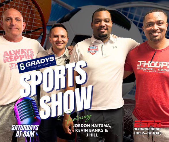 Tune in Abq 🎙️ 👂 

@AbqBballClub <a href="/prep_abc/">ABC_Prep</a> <a href="/coach_bmase/">BRANDON MASON</a> <a href="/8Gradys/">8Gradys</a>