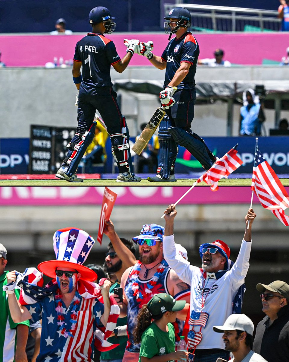 A STUNNER AT THE ICC MEN’S T20 CRICKET WORLD CUP!

The USA has upset international powerhouse Pakistan 😮