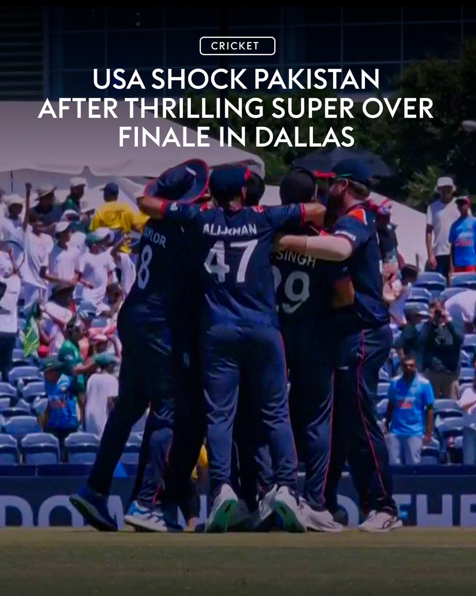 They've done it! 👏

USA upset Pakistan to make it back-to-back victories in this T20 World Cup 🔙✌🔙