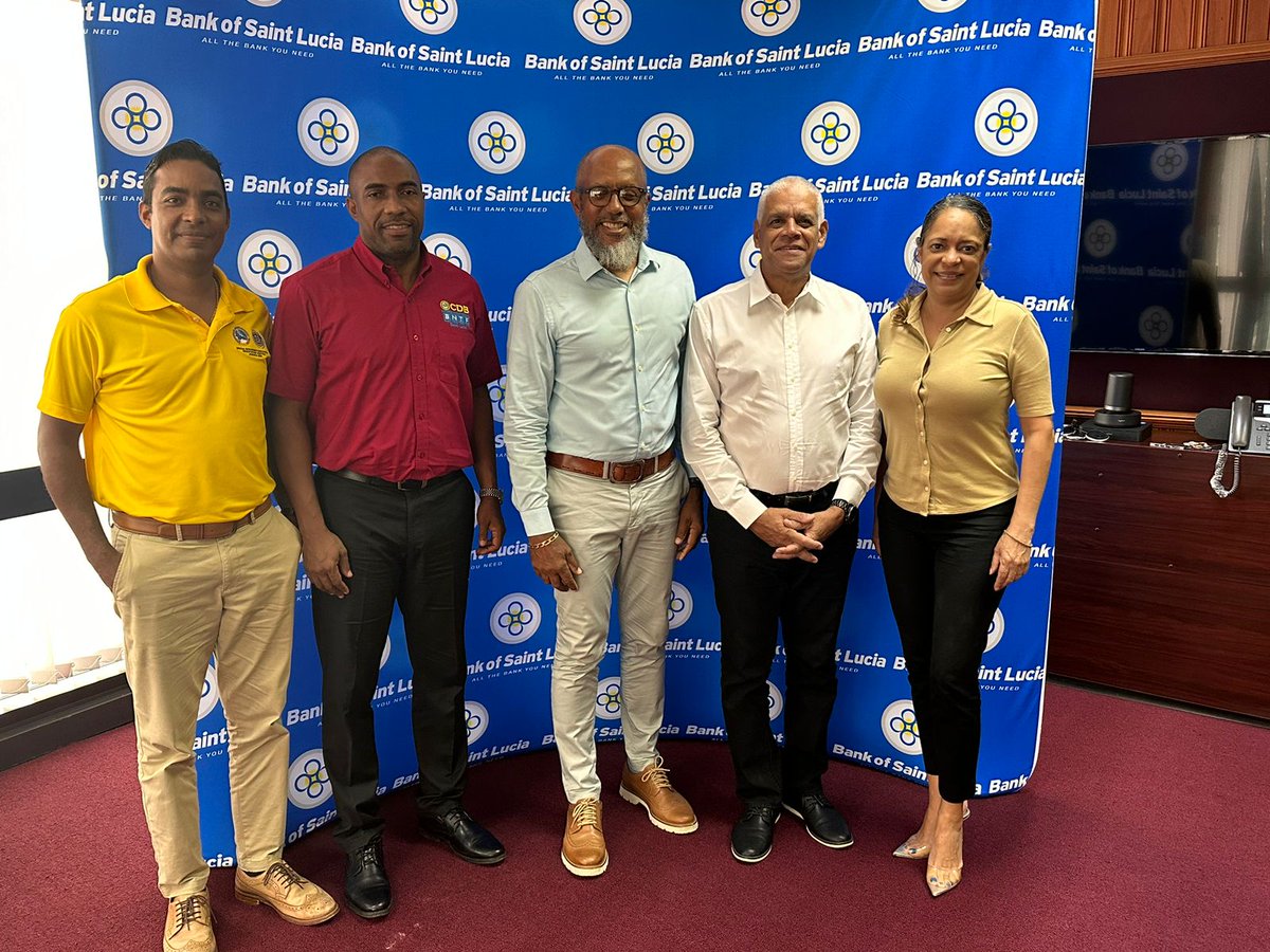 Caribank's tweet photo. George Yearwood, Portfolio Manager, of the CDB’s Basic Needs Trust Fund (BNTF) is meeting with eight private sector entities during his one-week mission to Saint Lucia to discuss building partnerships to reduce poverty reduction among other things. #bntf #cdb https://t.co/7WgLLC8onE