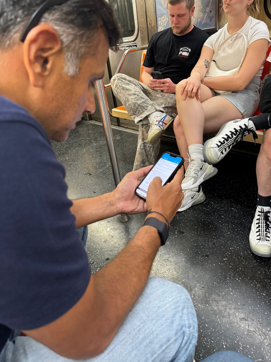 Vishal Misra (@vishalmisra) on Twitter photo Head Coach of the Indian Cricket team following the super over on <a href="/ESPNcricinfo/">ESPNcricinfo</a> on the subway as the USA scripts a historic win over Pakistan. Head Coach of the Indian Cricket team following the super over on <a href="/ESPNcricinfo/">ESPNcricinfo</a> on the subway as the USA scripts a historic win over Pakistan.