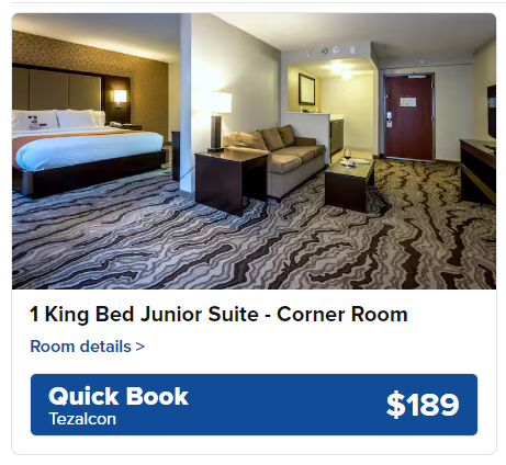 TezalCon's tweet photo. We now have a discount code supplied through our venue hotel, the DoubleTree Inn located in Downtown Montgomery. Be sure to visit our site and use the code for your bookings!
https://t.co/Xe10V6XFiY https://t.co/rUY9kvp02o