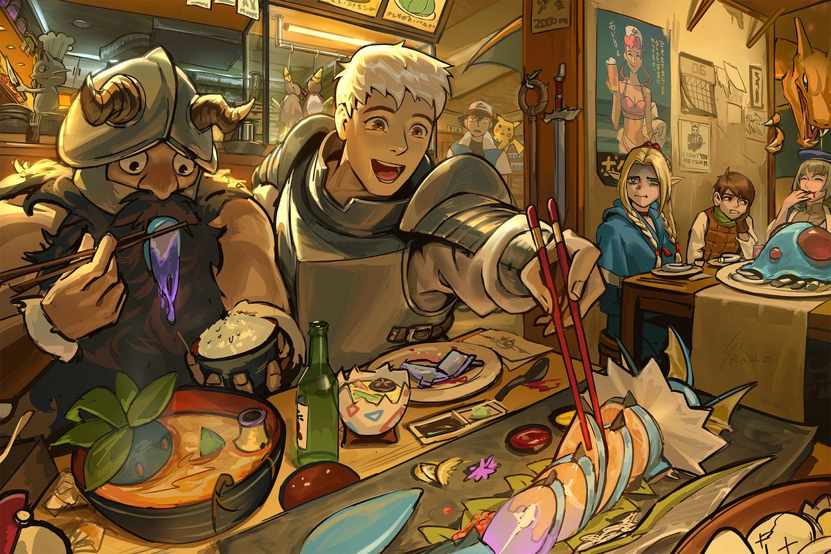 Monster-eating friends