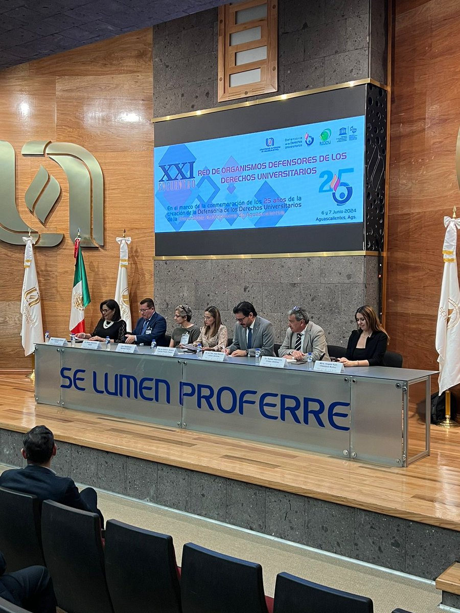 UAdeCDefensoria's tweet photo. Este 06 y 07 de junio, participa la Dra. Magda Yadira Robles Garza Titular de la Defensoría, en el XXII Encuentro de la Red de Organismos Defensores de los Derechos Universitarios, sede en la Universidad Autónoma de Aguascalientes.
#UAdeC #DefensoríaUAdeC #ZonaDDHH https://t.co/Ncc35BoWZG