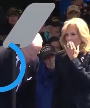 WookHunter99's tweet image. Here's the reality...either Joe pooped his pants / had some kind of 'episode', or he was interacting with a non-existent chair and was about to fall on his ass (again). 

This is the moment Jill covered her mouth and said something to him

What do you think she said?
#poopgate