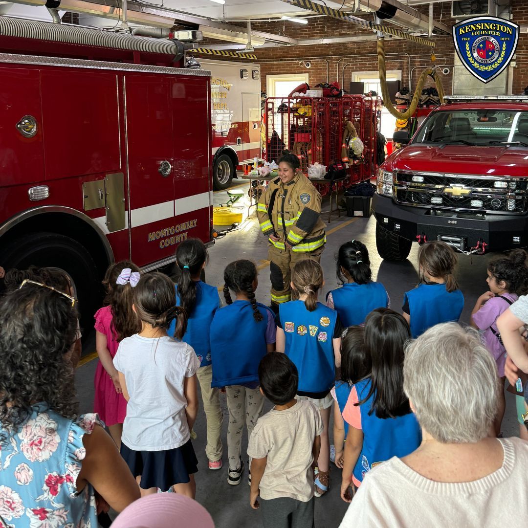 Recently, a local Girl Scout Troop visited Station 5! 🚒 We had a blast showing them around, demonstrating our gear, and introducing our awesome crew. It was a pleasure sharing what we do!🔥