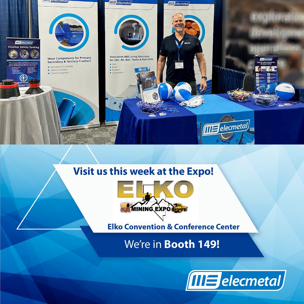MEElecmetal's tweet photo. Today, our team is at the Elko Mining Expo in Elko, Nevada! Find us at booth 149. Don't miss this opportunity to connect and explore innovative solutions. Learn more at https://t.co/qbGKsQgLQI. See you there! #MEElecmetal #ElkoMiningExpo #Elko #Mining #ElkoMining 🛠️ https://t.co/rJqBtp9hCe