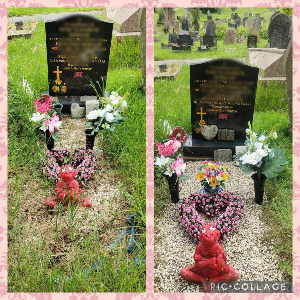 Another job done this morning for a repeat customer that has been with us since the beginning. Shared with permission 🌸🪦