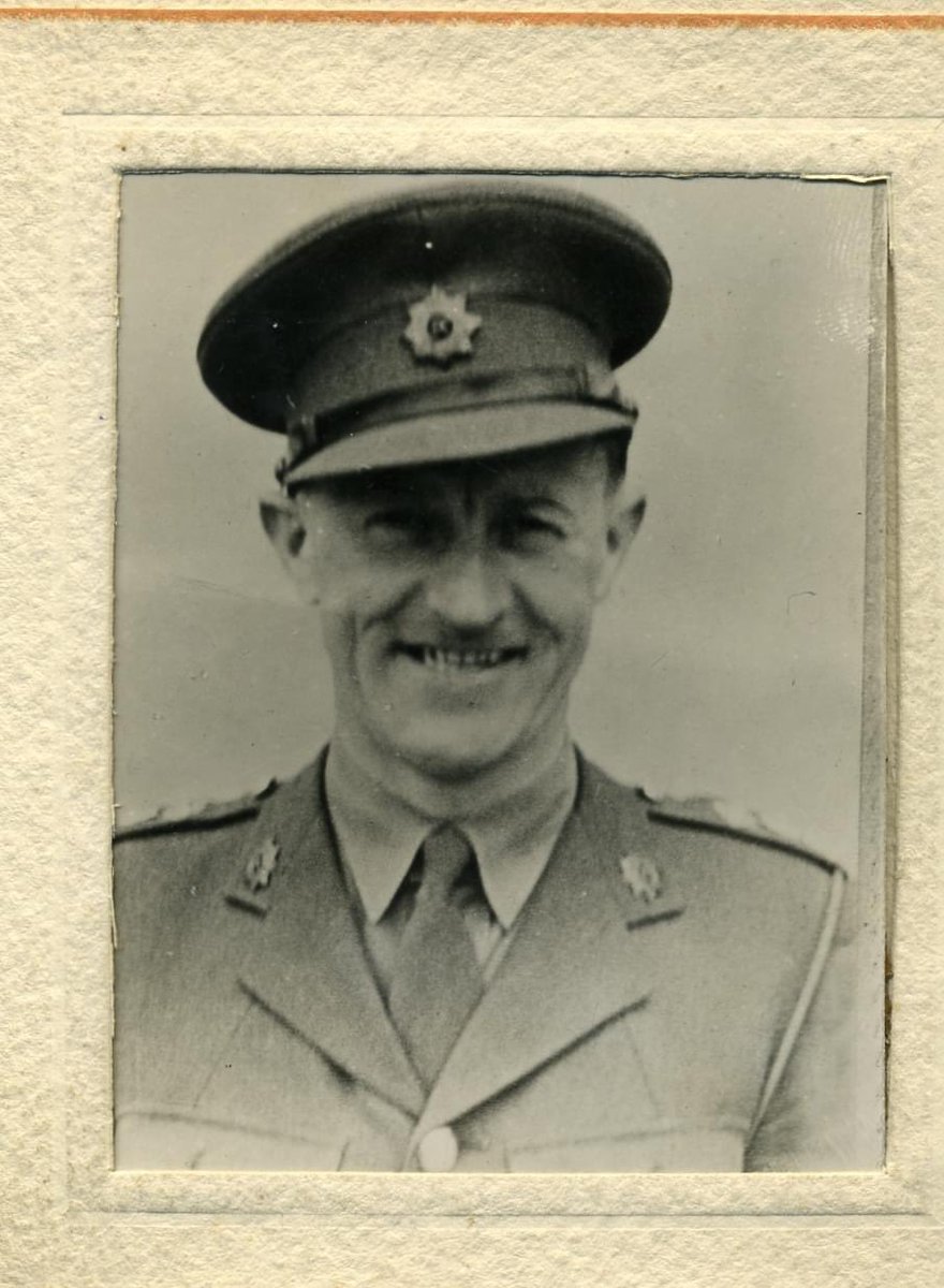 MichaelS1787's tweet photo. Captain William Watson Sinclair McAngus

Granda Watt's 1st  cousin who was killed on 07/061944 during the #DDay landings, aged 29. 

Buried at Hermanville Cemetery, France, the personal inscription on his stone reading "Man's inhumanity to man makes countless thousands mourn". https://t.co/ngWUc8ghAd