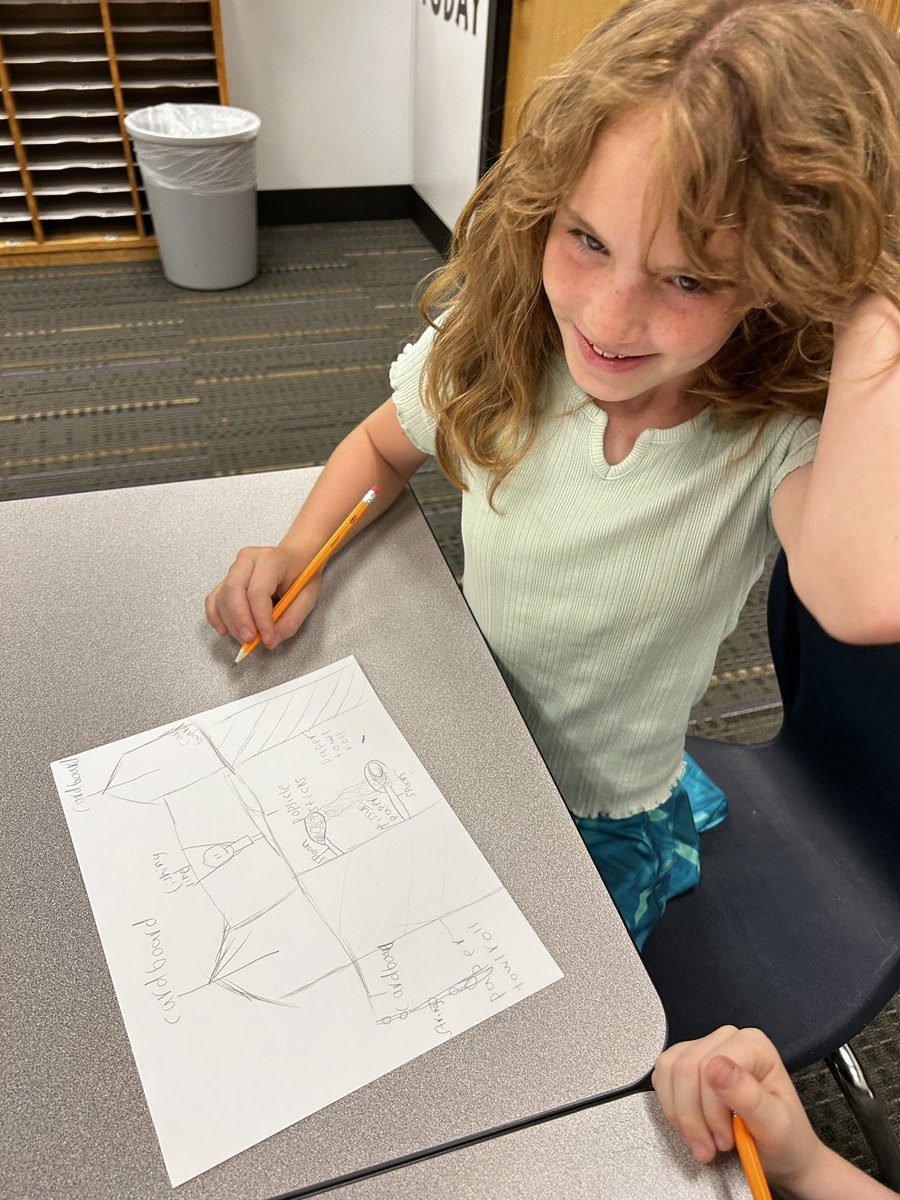 TurnerKimberly5's tweet photo. @mrshowerton18 learners are following the Engineering Design Thinking Process  to design a perfect treehouse. Can’t wait to see the blueprints brought to life. 

@PCSEdventures 
@ShoalCreekStars #starssc #LPSSummer2024 @LPSSummerADV https://t.co/tuLXTNLk7K