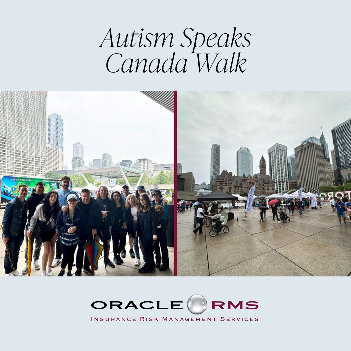 OracleRMS's tweet image. Oracle RMS is proud to have been a local sponsor of the 2024 Autism Speaks Walk. Over $112,000 was raised at this year’s Toronto Walk!  Thank you to everyone who joined us last Sunday for the walk and donated to this amazing organization.

#OracleRMS