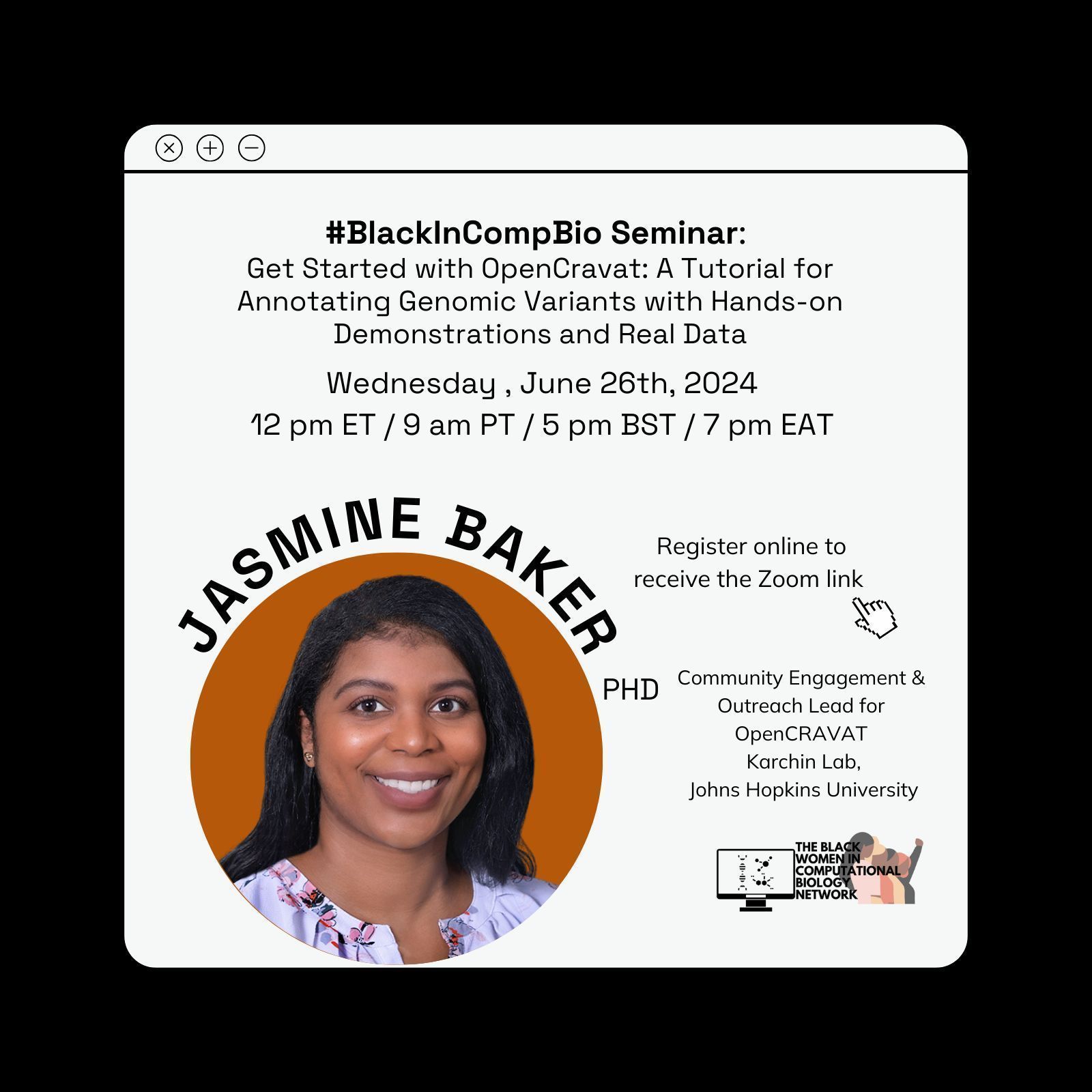 The Black Women in Computational Biology Network on X: &ldquo;Join us 