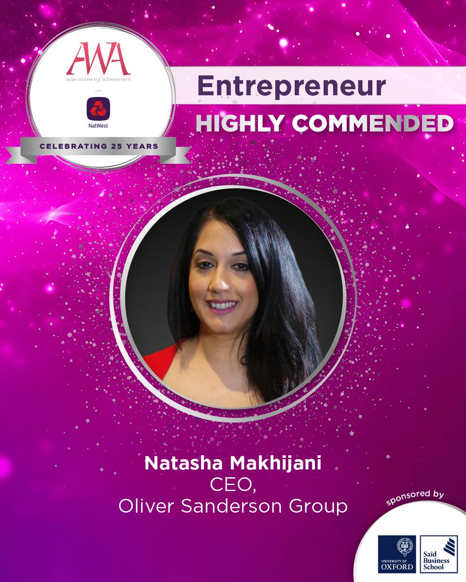 #AWA2024 Our judges also highly commend Natasha Makhijani, CEO of <a href="/oliversanders9/">Oliver Sanders</a> . Well done!🤩