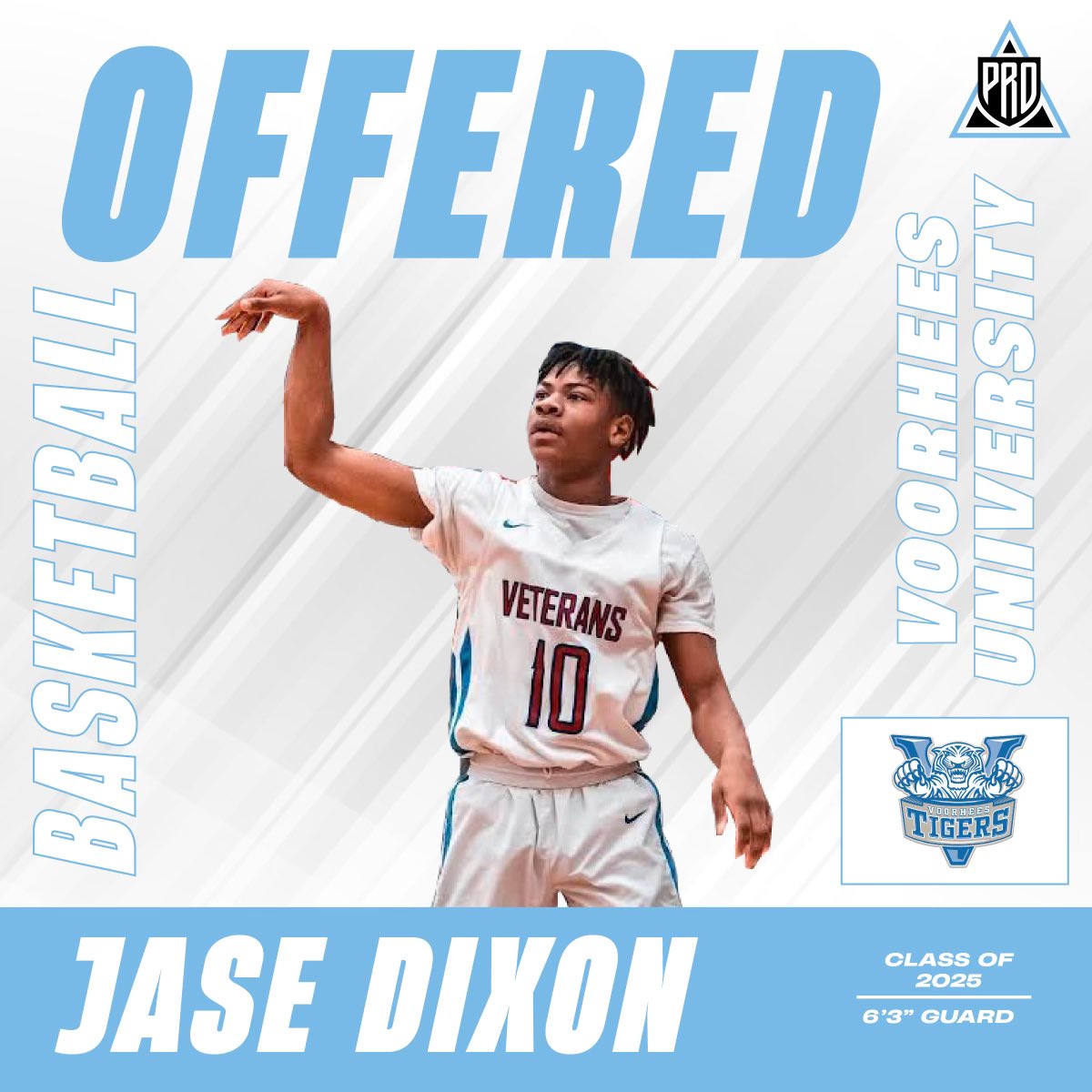 #PRO Elevation Inc. | #PRO Movement Athletics (@pro_movement1) on Twitter photo ☁️#PRO Elevation Inc.✈️
🚨OFFER ALERT🚨
🏀’25 <a href="/Jase_Dixon10/">Jase Dixon</a> (Veterans) has picked up an offer from Voorhees University (SC)☑️
📝Dixon is a 6’3” guard with a strong build, diverse skill set and excels in the classroom
📈STOCK RISING
#Elevate #AgainstAllOdds ☁️#PRO Elevation Inc.✈️
🚨OFFER ALERT🚨
🏀’25 <a href="/Jase_Dixon10/">Jase Dixon</a> (Veterans) has picked up an offer from Voorhees University (SC)☑️
📝Dixon is a 6’3” guard with a strong build, diverse skill set and excels in the classroom
📈STOCK RISING
#Elevate #AgainstAllOdds
