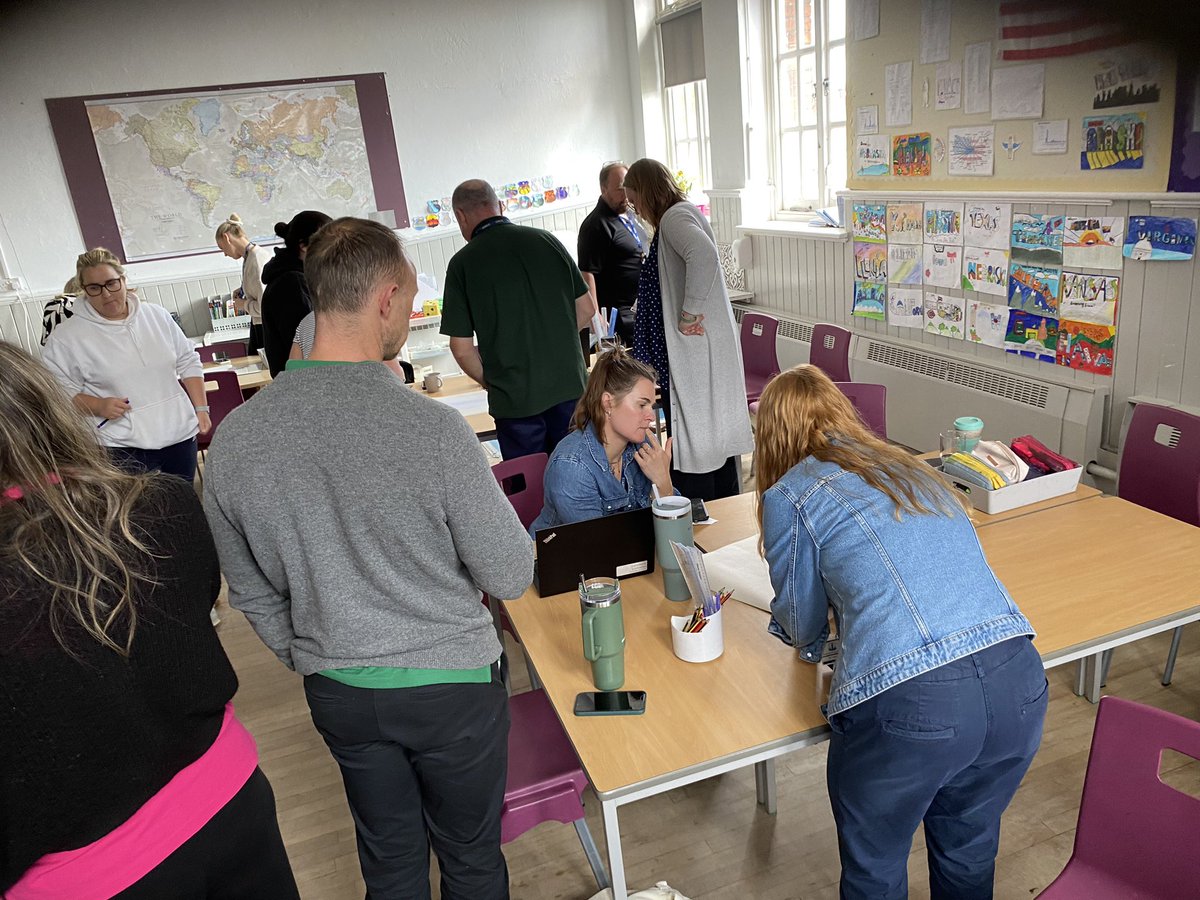 paul_tyack's tweet image. Another interesting @TLC_consultancy session with the effervescent staff @roathparkprm. We used the Chalk Talk #thinkingroutine to share thoughts on some provocations. The silent conversation was religiously observed 😂#curriculumforwales @RonRitchhart