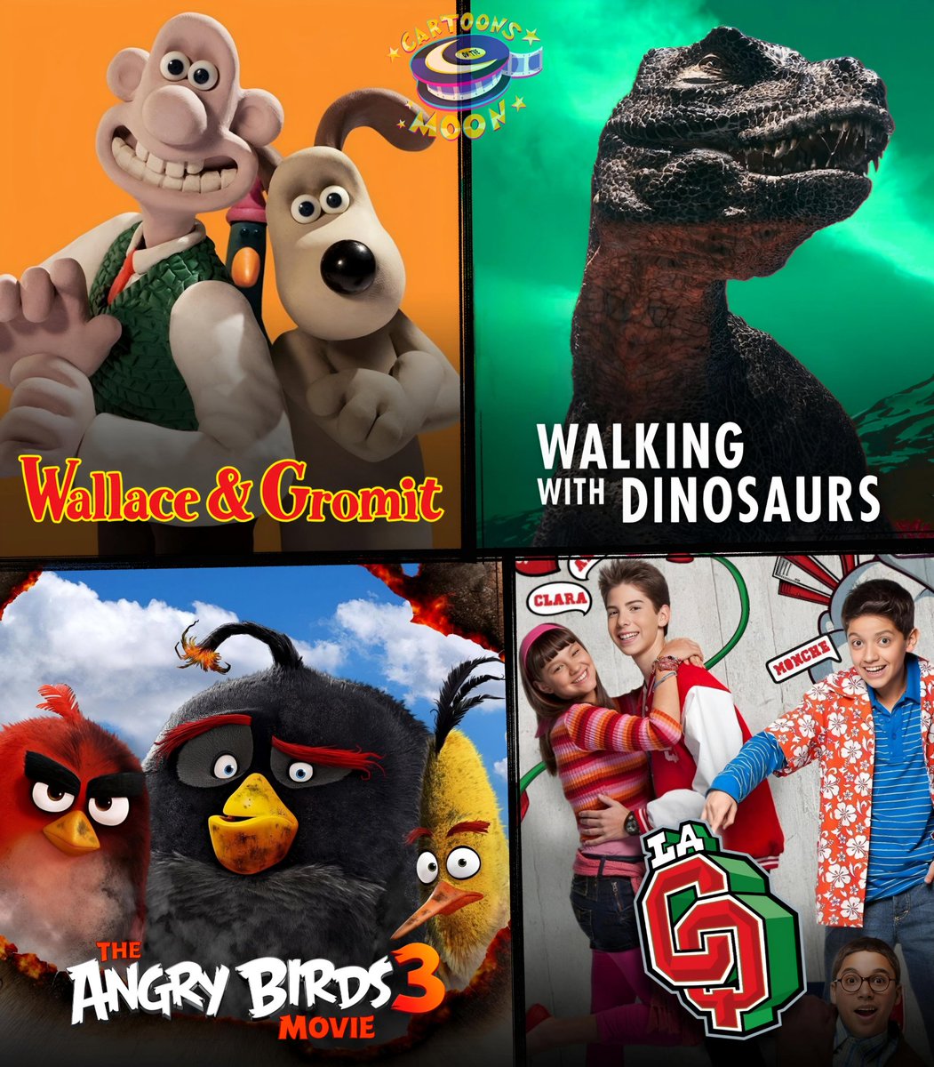 CartoonsOTMoon's tweet photo. En menos de tres días, ya se anunció:

• El regreso de Wallace &amp; Gromit en una nueva película llamada 'Vengeance Most Fowl'. 

• Una nueva temporada de 'Walking With Dinosaurs' después de 25 años.

• The Angry Birds Movie 3.

• Una serie secuela de 'La CQ'. https://t.co/xbY5TUOqfA