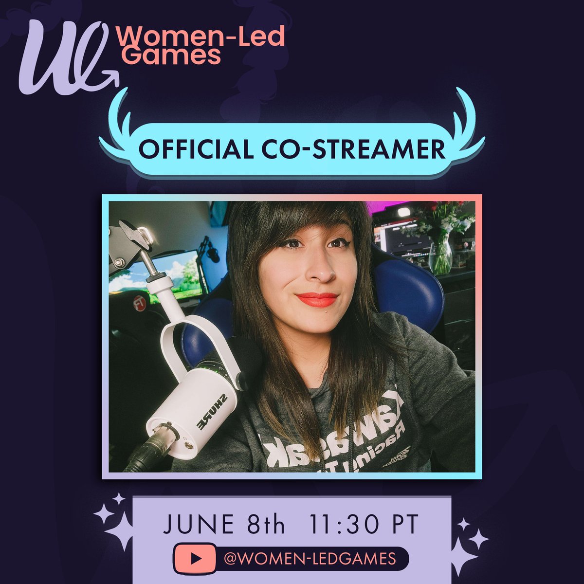 GirlHeroTV's tweet photo. I am excited to announce that I am an official co-streamer of the Women-Led Games Showcase #SummerGameFest Edition by @womenledgames! 🩷

Check out the full show here: https://t.co/aRIm6enQ9Q https://t.co/HZHubCUxfS