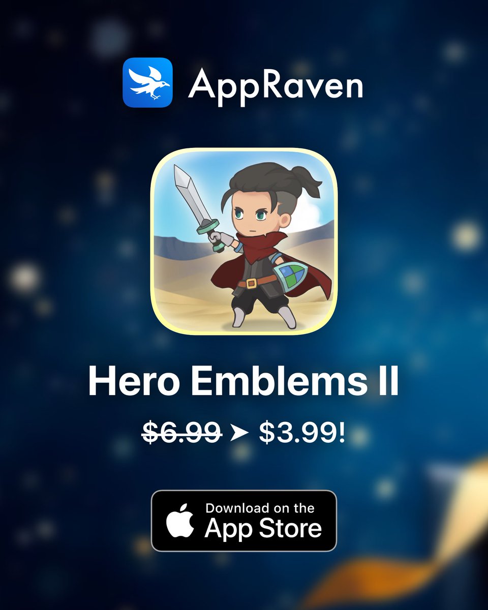 🎁 Today's App Deal - June 6th 🎁

A new evolution of match-3, combat, and adventure!

👉 apps.apple.com/app/id10704626…

📆 Repost &amp; Follow for new deals every day!

#Apple #AppStore #Deals #Discount #iPhone #Apps #iOS