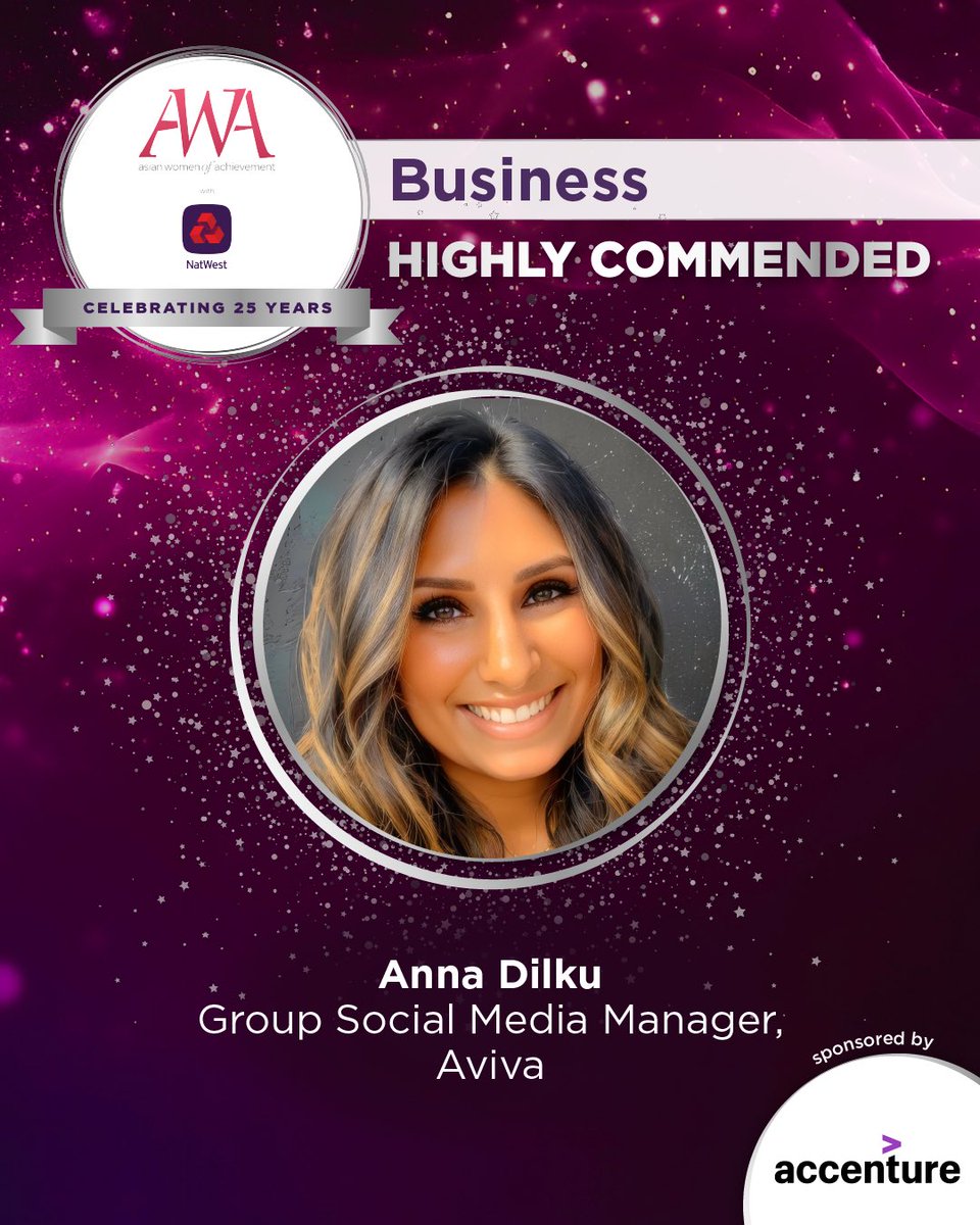 #AWA2024 Huge round of applause to Anna Dilku, our judges highly commend the way she uses #socialmedia to drive positive change for <a href="/avivaplc/">Aviva plc</a>