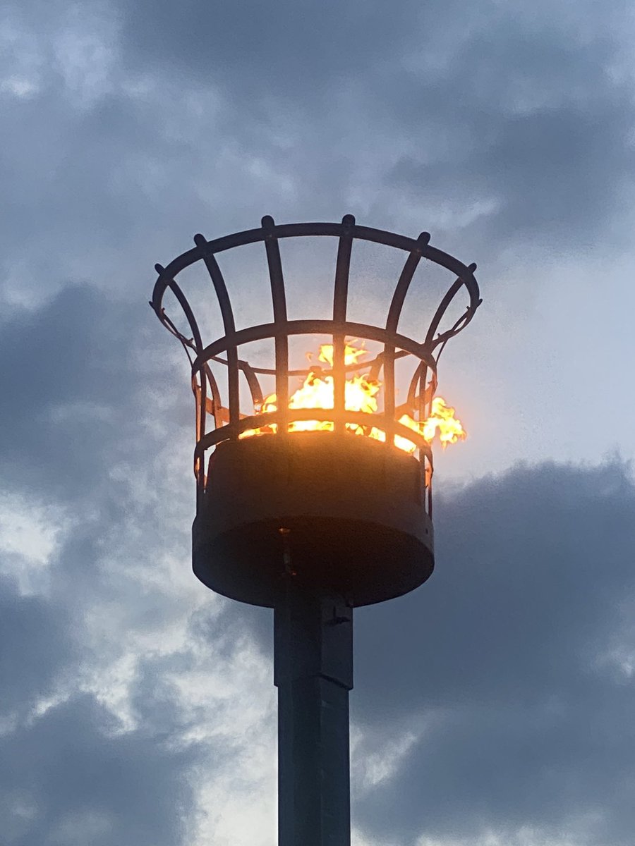 The Southend beacon lights to remember D Day and all those involved.