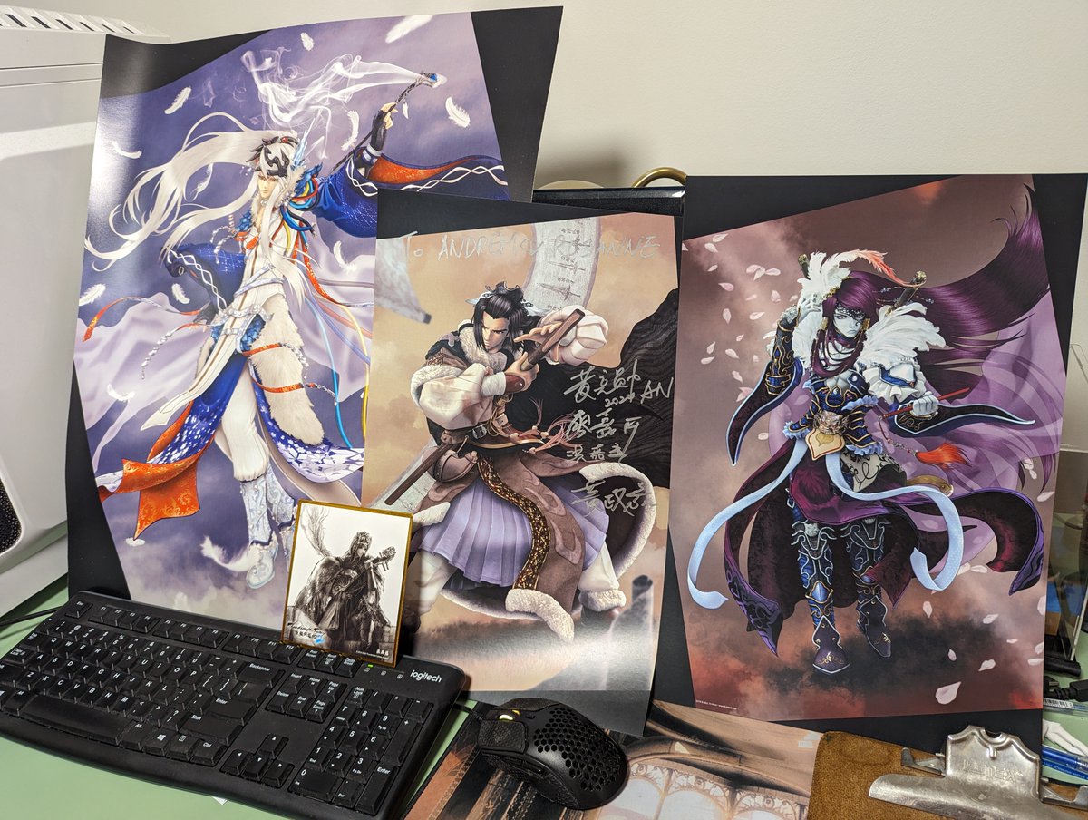 We weren't able to make it to <a href="/anime_north/">Anime North</a>, so <a href="/illintentcomics/">Andrew Nagy</a> and I are sending out a big thank you to <a href="/AnimeLondon/">Anime London</a> for making this happen: getting one of <a href="/illintentcomics/">Andrew Nagy</a>'s drawings + official shikishi board signed by the masters at <a href="/epilinet/">霹靂布袋戲 PILI Puppetry</a>  #PILI #ThunderboltFantasy