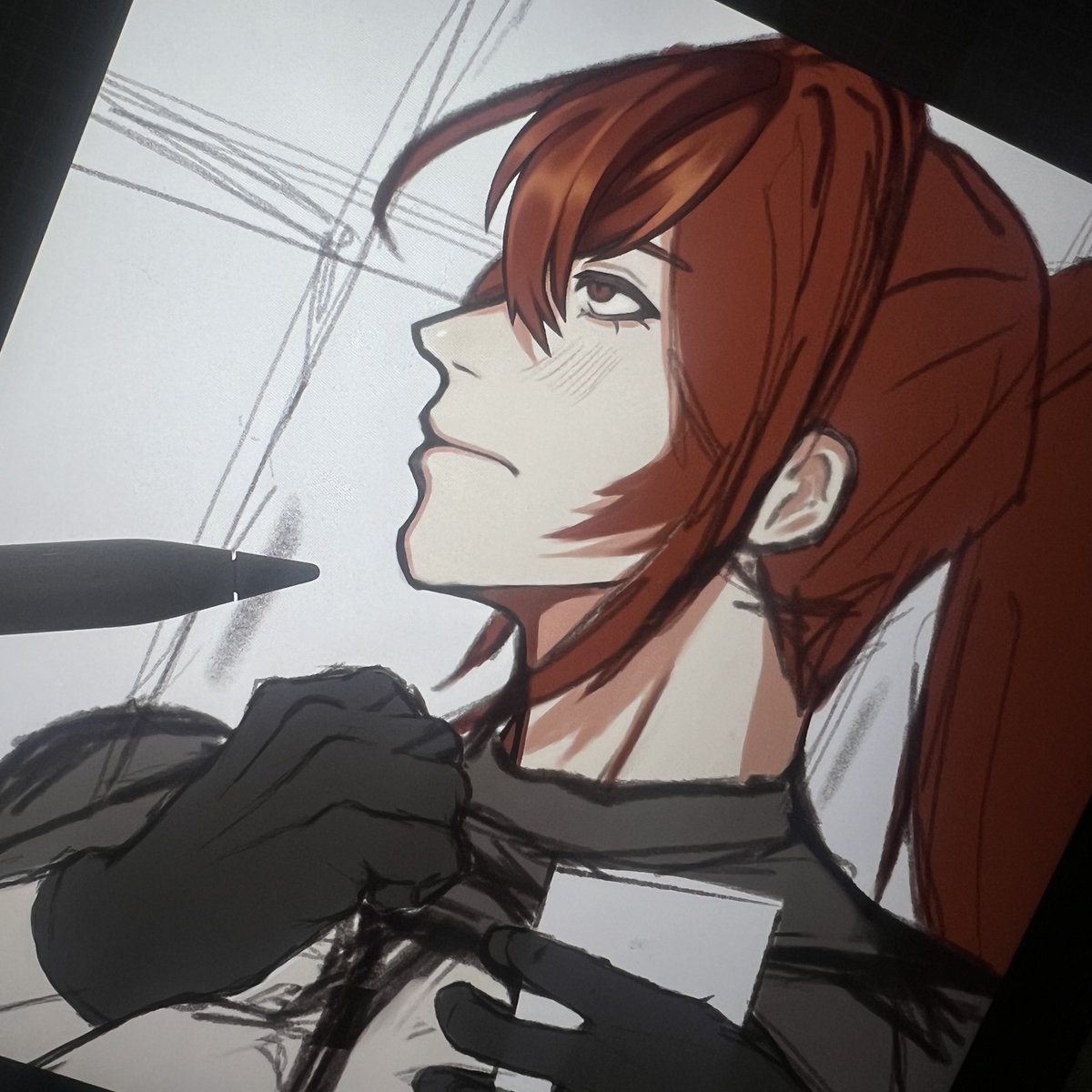 ImYubiii's tweet photo. More Diluc fanart WIP 🫡 #GENSHINIMPACT https://t.co/s32sY3qW9p