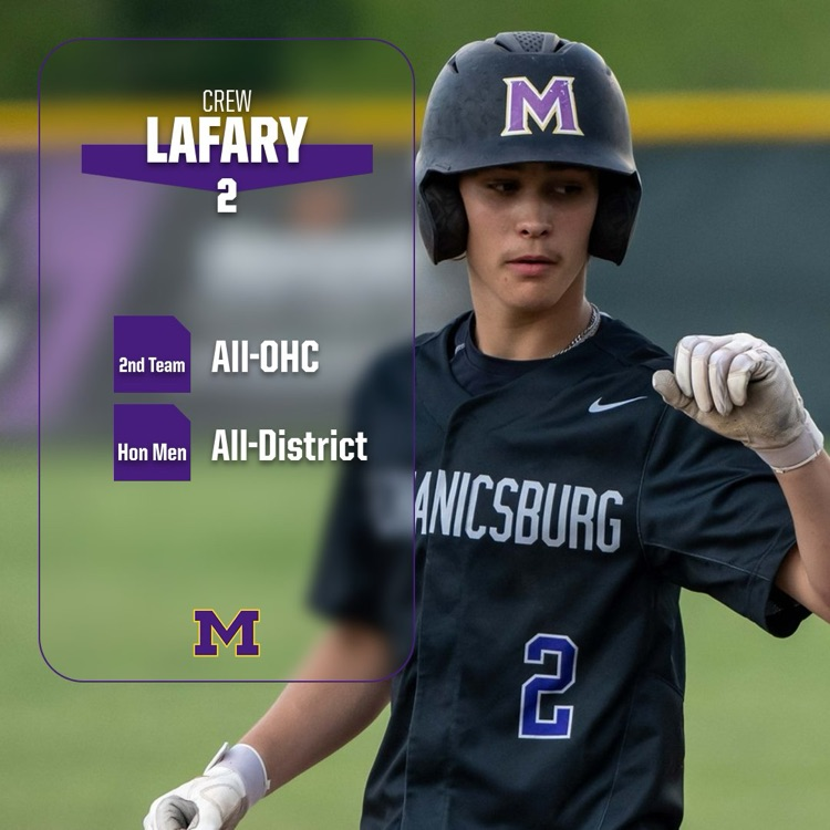 McburgAthletics's tweet photo. Jayden Roland earned 1st Team All-Ohio honors! Mechanicsburg Baseball had five players received various postseason awards for the 2024 season! https://t.co/3PNitW9pCf