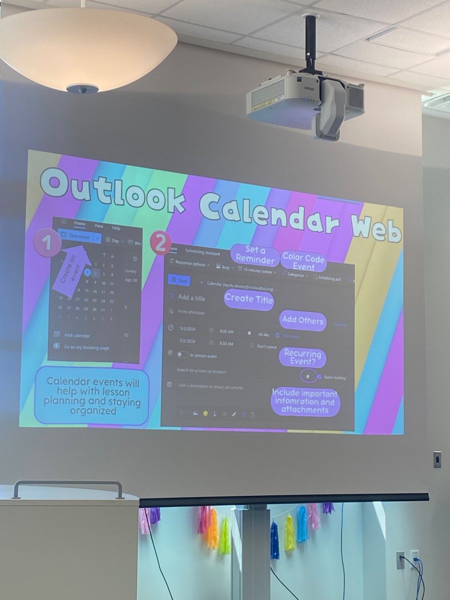 How do you manage your time?! Helpful hints using Outlook Calendar #risditc24 #rockwall