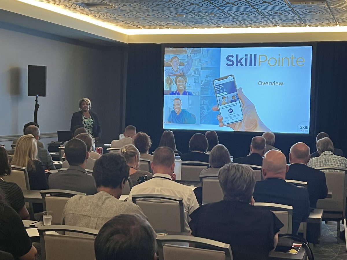 Representing <a href="/NACCE/">NACCE</a> at the <a href="/FLCollegeSystem/">Florida College System</a> and be a sponsor for the Council on Workforce Education state meeting today to share information about #NACCE 🧡💙
Presented  the SkillPointe tech solution to increase enrollments and filling in-demand and well-paying jobs!! #wearenacce
