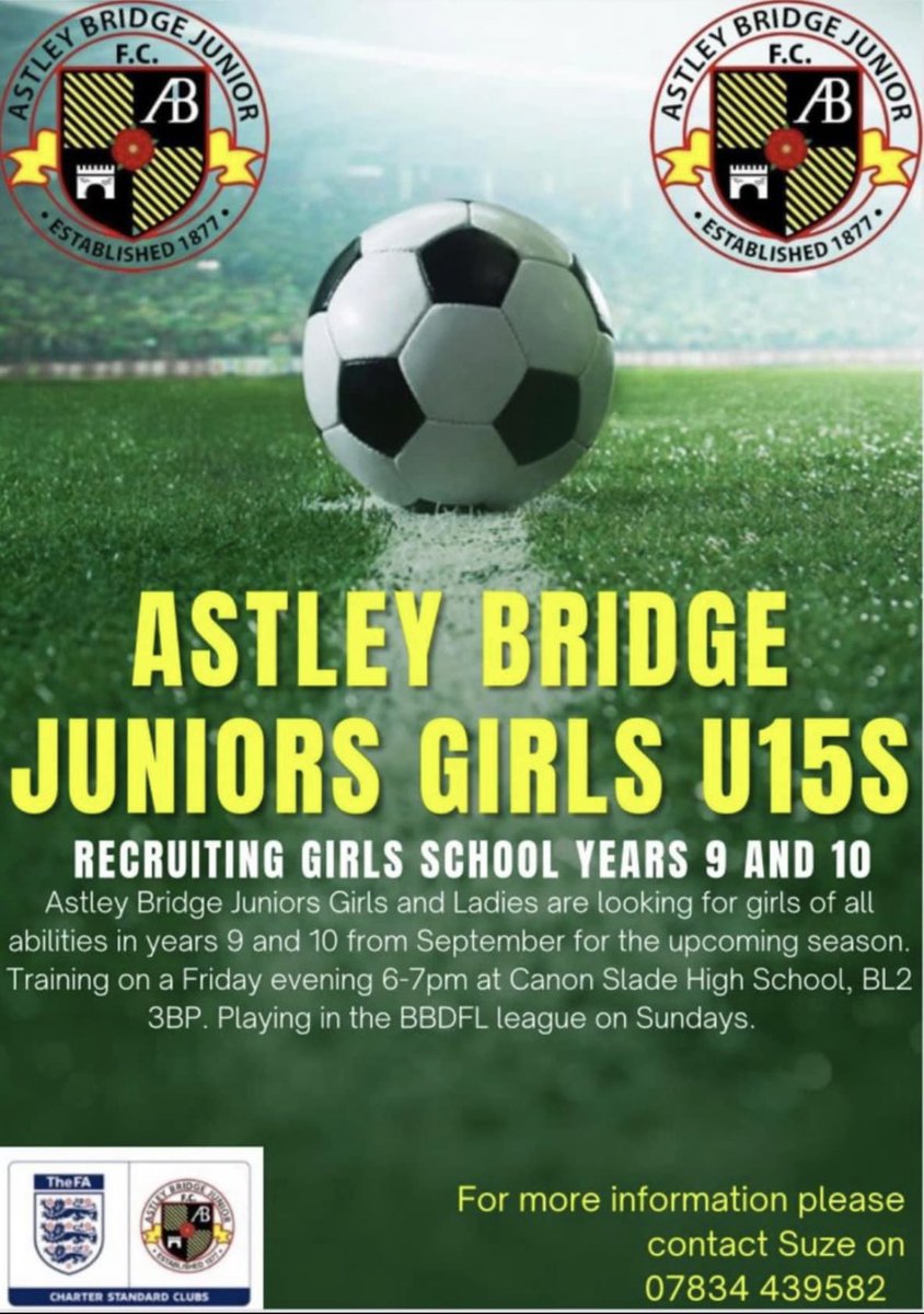 Astley Bridge Girls and Ladies FC tweet media