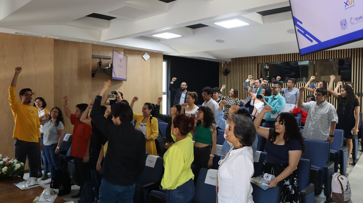 cuaedunam's tweet photo. 🌟✨Hoy celebramos la Ceremonia de Clausura del Programa de Becarios 2024. Es un momento lleno de emoción y gratitud hacia nuestros brillantes estudiantes, quienes han fortalecido su formación a través de diversos proyectos.

 ¡Un #GOYA por su dedicación y logros! 🎓👏 https://t.co/ll4BADifCm