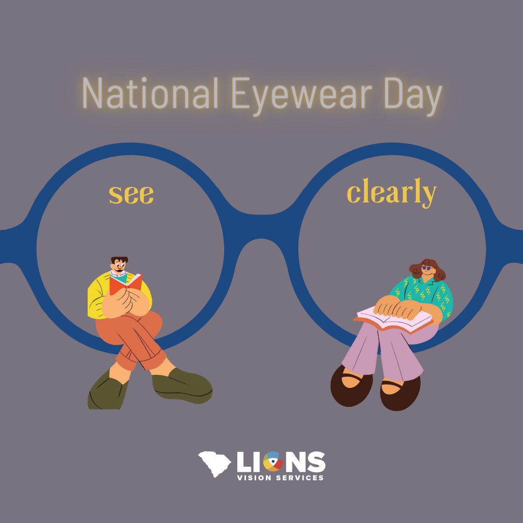 LionsVisionServ's tweet photo. Today is National Eyewear Day! Lions Vision Services celebrates the power of eyewear to transform lives. Clear sight empowers individuals to navigate the world confidently and safely, ensuring everyone can see their future with clarity. #NationalEyewearDay #LVS https://t.co/LjEkEceDiJ