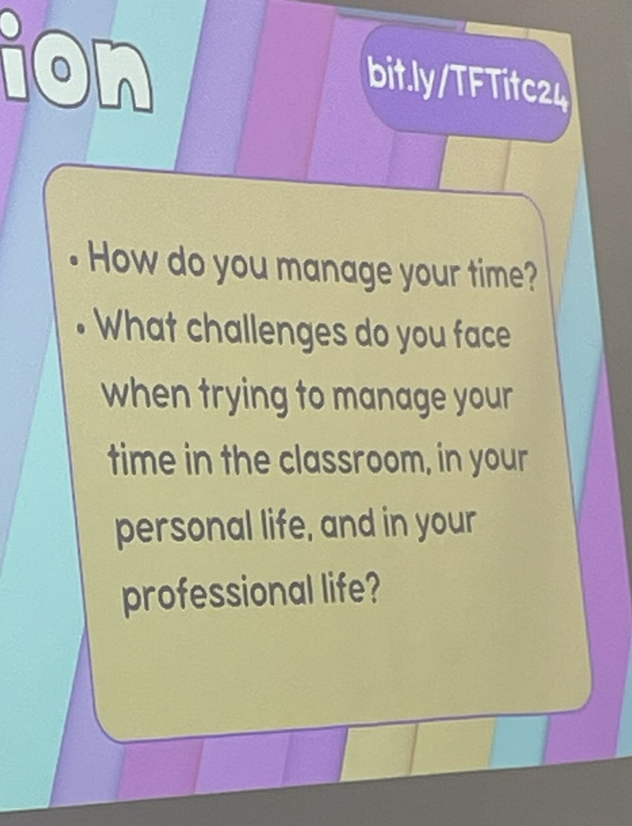 Time management in the classroom! #RISDITC24