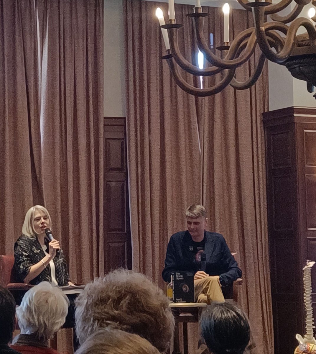 Shrankhla193's tweet photo. Understanding ourselves in the Age of AI. Wonderful conversation between the author @lawrennd and @ginasue at the book launch of *The Atomic Human* 
@ai_cam_mission
@MCTDCambridge 
Looking forward to reading this... https://t.co/1vAqLnPxMk