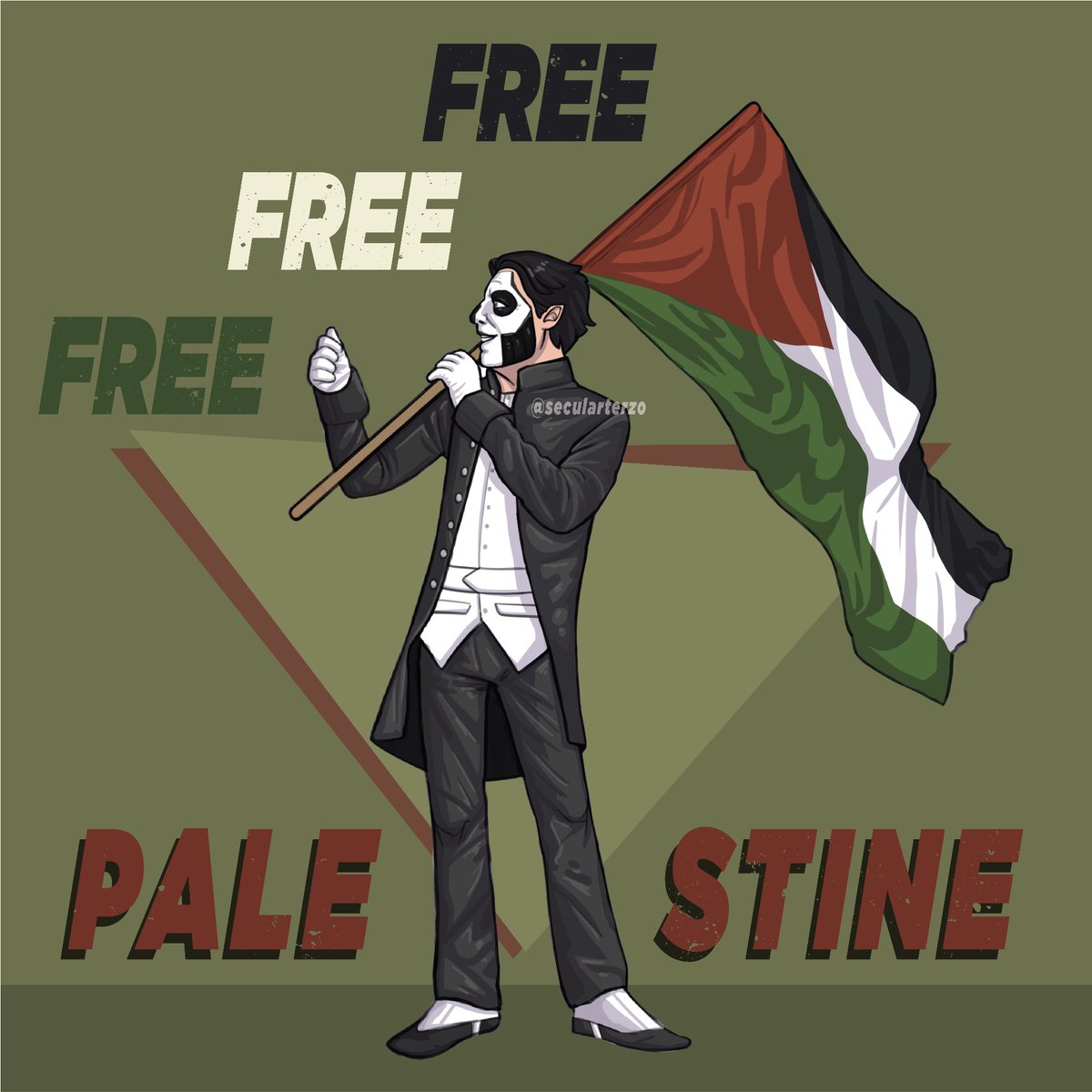 #GhestiesForPalestine
#RiteHereRiteNow
<a href="/thebandGHOST/">Papa V Perpetua</a> 

from the river to the sea 
❤️🖤🤍💚
