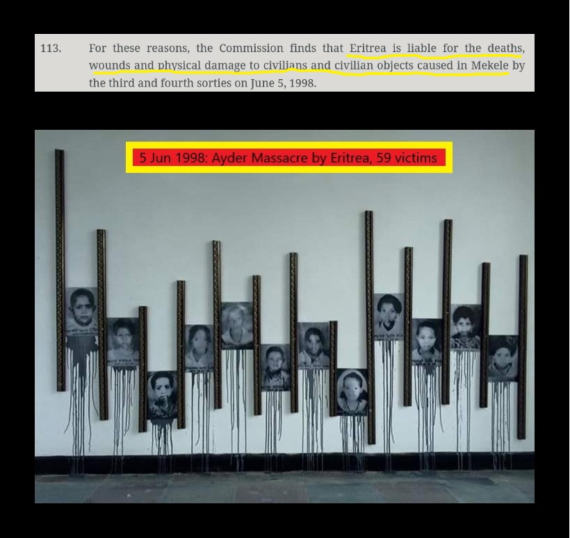 FitwiDesta's tweet photo. 26 years ago, #Eritrea dropped cluster bombs on Ayder Elementary School in Tigray's Mekelle city, killing 59 children and parents + maiming many others.

#AyderMassacre #NeverForget https://t.co/8BumkTMtmL