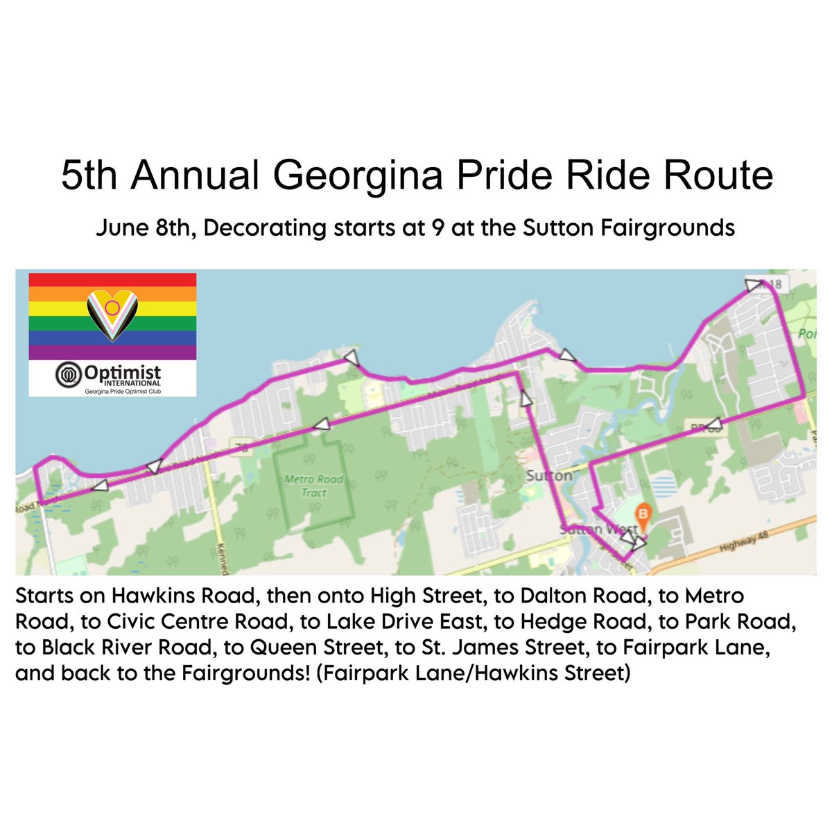 GeorginaPride's tweet photo. Come out to the 3rd Annual Georgina Pride Day and 5th Annual Georgina Pride Ride!🏳️‍🌈 On Saturday June 8th, from 9 till 4! We have a BBQ, Drag Show, Pride Ride and more planned and it won't be an event to miss! ❤️🏳️‍🌈 See you soon! #GeorginaPride #Pride #LGBTQ #Georgina #YorkRegion https://t.co/y8k7nJmOtn