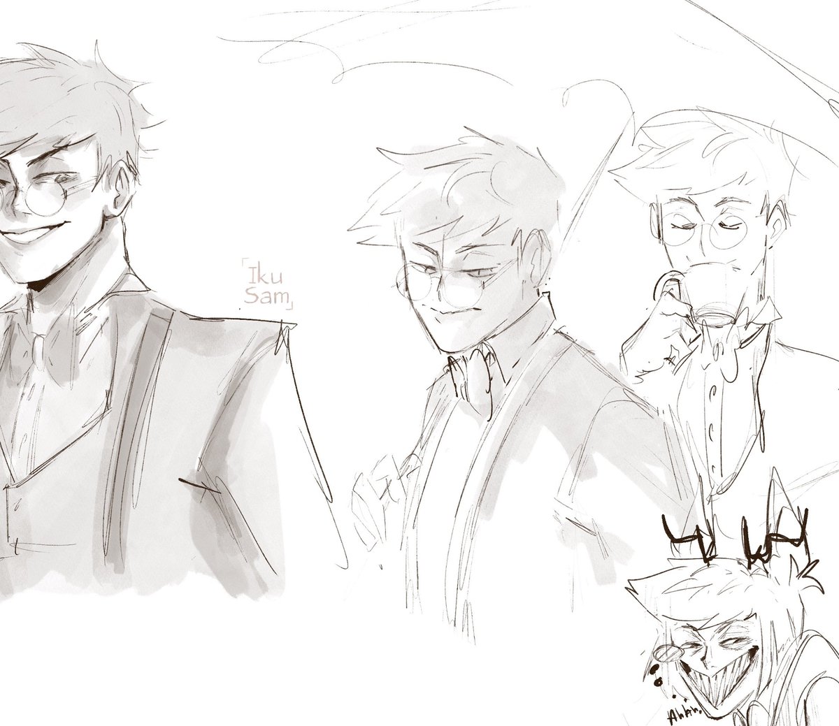 Human alastor Wip 👏👏#hazbinhotel #humanalastor