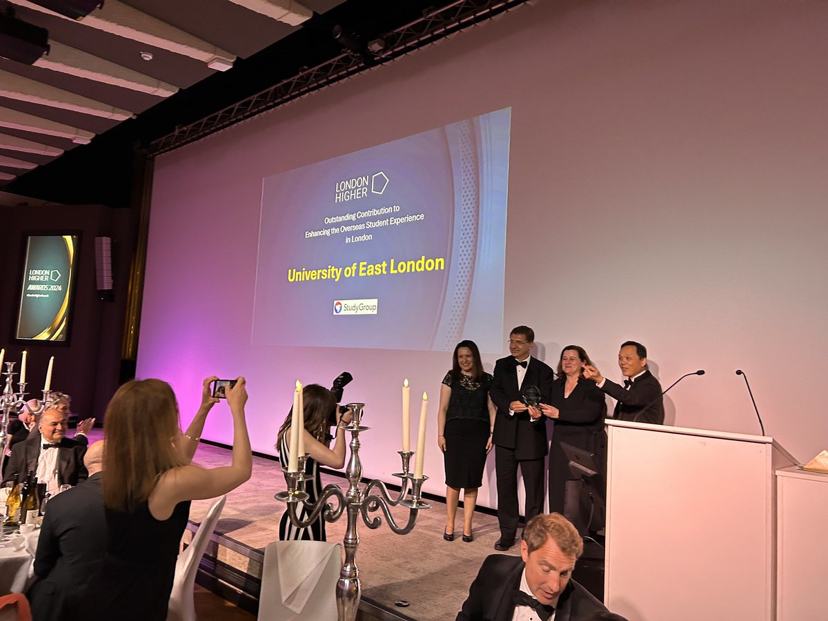 Congrats to <a href="/UEL_News/">Uni of East London</a> for winning the important Outstanding Contribution to enhancing the overseas student experience in London! #intled #LondonHigherAwards