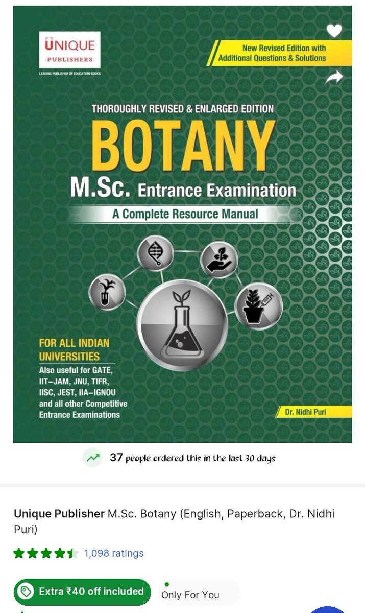 s_varnik55's tweet photo. @flipkartsupport I ordered a book Unique publishers M. Sc. Botany by Dr. Nidhi Puri but i receive M. sc. Botany by Dr. Anshu Gupta.
I already returned this book for first time. Now 2nd time i receive wrong writer's book.
@Flipkart poor service. https://t.co/Wjpde8htz1