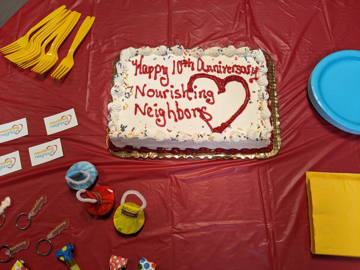 Happy 10th anniversary to the Nourishing Neighbors program! A grant from Nourishing Neighbors supports our SNAP assistance &amp; food outreach in Northern Virginia. Thanks for including VPLC in the celebration &amp; being partners in the fight to end hunger! 🍰🎉 #nourishingneighbors10