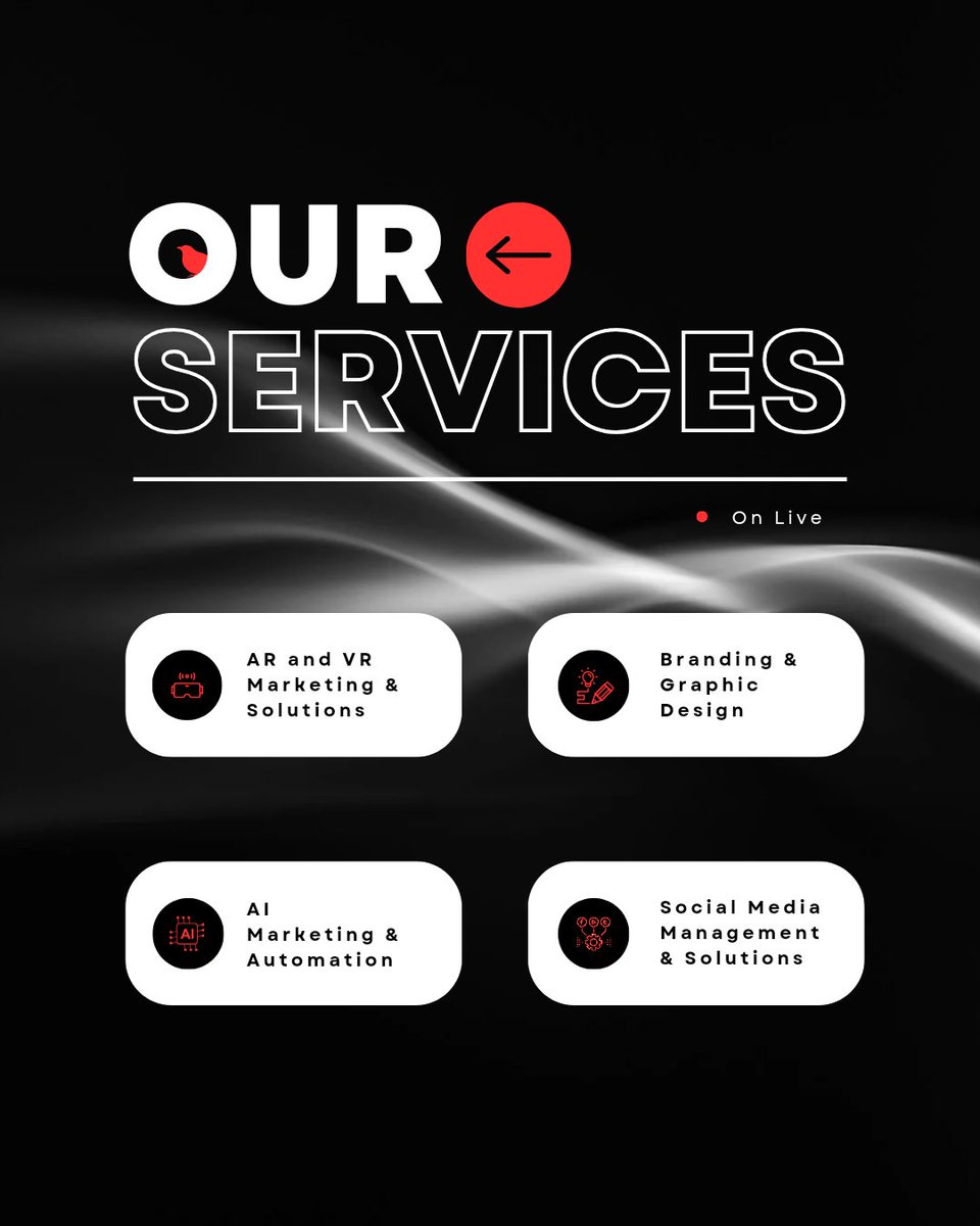 PendulinePixels's tweet photo. Ever wondered what your brand could achieve with the right touch? We're here to transform your vision into reality. 

1. AR &amp; VR Marketing &amp; Solutions

2. Branding &amp; Graphic Designing

3. AI Marketing &amp; Solutions

4. Social Media Management &amp; Solutions

#aiaugmentedagency 
#ai https://t.co/b46vJS3Vdp