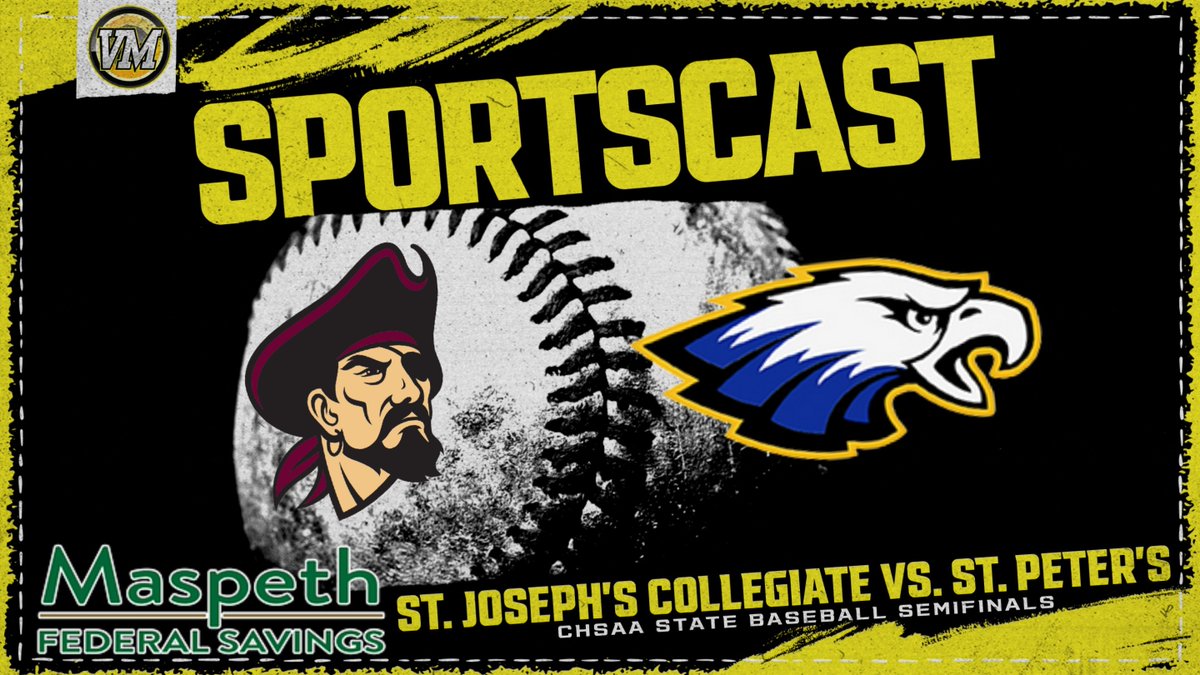 VarsityMedia's tweet image. 🚨 SATURDAY 🚨
⚾️ NYS @chsaabaseball semifinals
🧢 @STP_Eagles  vs @SJCIAthletics
🕰️ 11 AM
🎙️ @JonPerez_ | David Horn
📺 tinyurl.com/yc54tvxy