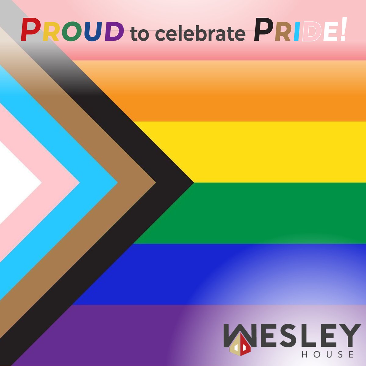 We are proud to celebrate Pride Month! Students from all walks of life are welcome and safe at Wesley House. #pride2024 #allyship #inclusive