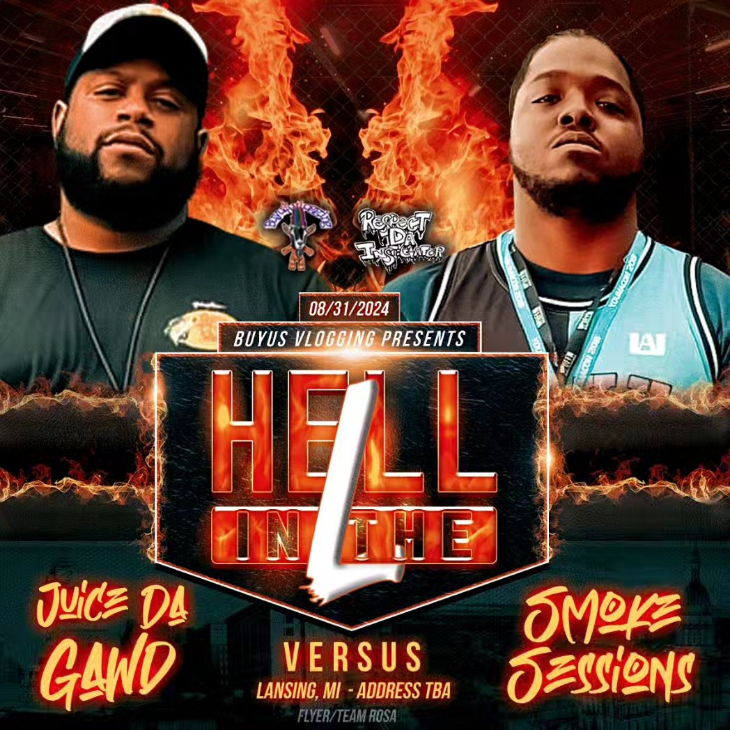 Team RosA (@teamrosapro) on Twitter photo BATTLE RAP IN MICHIGANS STATE CAPITOL — LET'S GO‼️⭐️⭐️⭐️
New flyer work // MBR's "Hell In The L // by <a href="/TROLLLORDSMITH/">BUYUSVLOGGING313</a> & Chea Da InstiGator BATTLE RAP IN MICHIGANS STATE CAPITOL — LET'S GO‼️⭐️⭐️⭐️
New flyer work // MBR's "Hell In The L // by <a href="/TROLLLORDSMITH/">BUYUSVLOGGING313</a> & Chea Da InstiGator