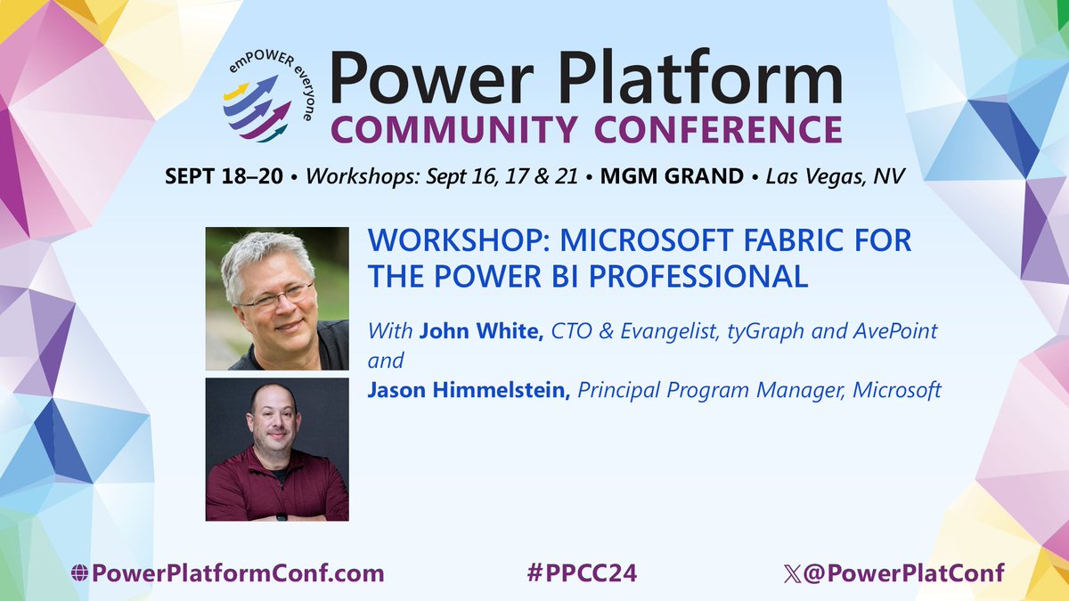 Speaker Highlight - #PPCC24 would not be complete without the stars of <a href="/BIFocalShow/">BIFocal Show</a> - <a href="/jasehimm/">Jason Himmelstein</a> &amp; <a href="/diverdown1964/">John White</a> bringing their proven experience &amp; inside scoop for #PowerBI and #MicrosoftFabric. This hands-on workshop always sells out
Register TODAY! - powerplatformconf.com