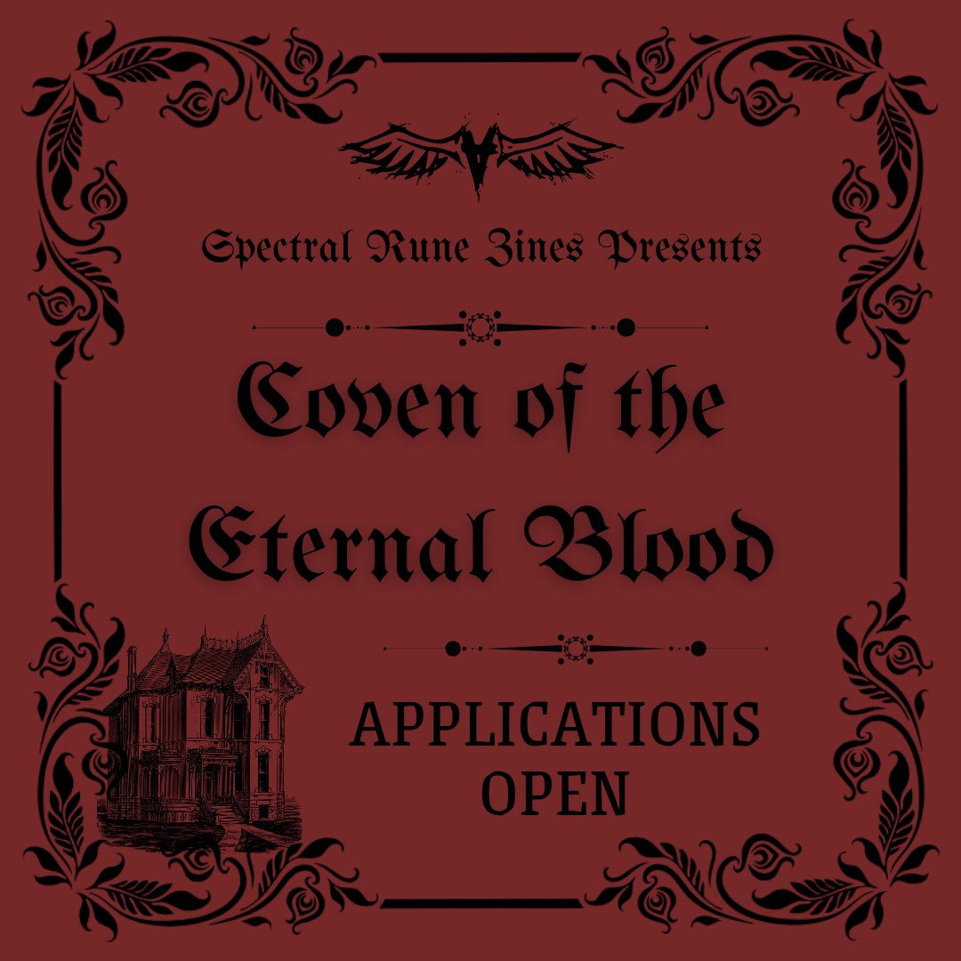 Contributor Applications Open!

Coven of the Eternal Blood Zine applications are officially open!!✨

Applications and info can be found here!: covenoftheeternalbloodzine.carrd.co

Applications are open until July 31st!🧛🏻‍♀️

#contributorappsopen #zine #zineapps #contribapps