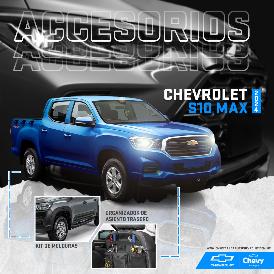 GrupoChevy's tweet photo. Mantén tu Chevrolet organizado y con estilo con los mejores accesorios, diseñados para brindarte la máxima comodidad y funcionalidad. 🛻🩵💙

¡Equipa tu Chevrolet S10 MAX con lo mejor en accesorios hoy mismo! https://t.co/BnOOCnglnv